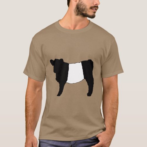 Cool Belted Galloway Cattle Rare Cow Beltie Steer T_Shirt