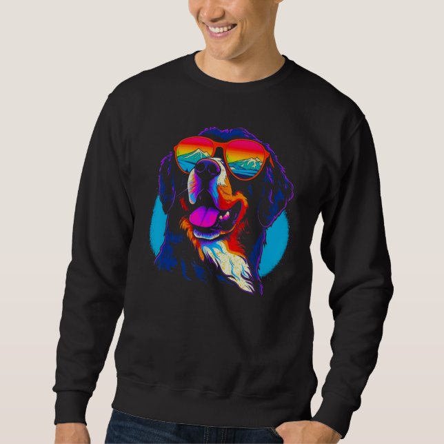 Cool Bernese Mountain Dog Sweatshirt (Front)