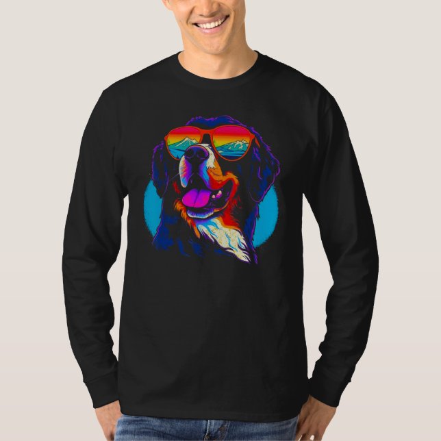 Cool Bernese Mountain Dog T-Shirt (Front)