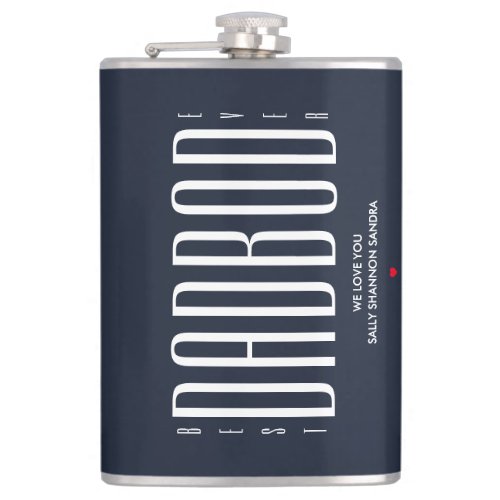 COOL BEST DAD BOD EVER Funny Fathers Day Flask