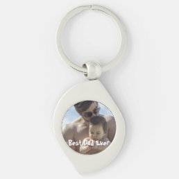 Cool Best Dad Ever Father&#39;s Day Photo Keychain