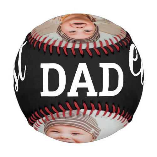 Cool Best Dad Ever Photo Collage Baseball