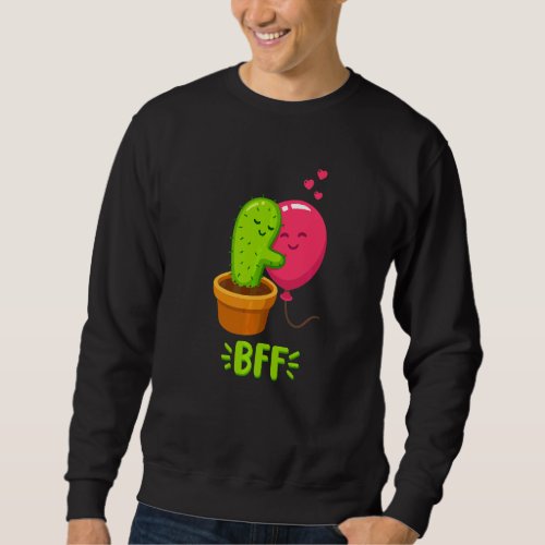 Cool Best Friends Valentins Day Friendship Graphi Sweatshirt
