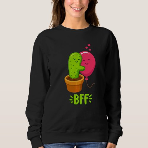 Cool Best Friends Valentins Day Friendship Graphi Sweatshirt