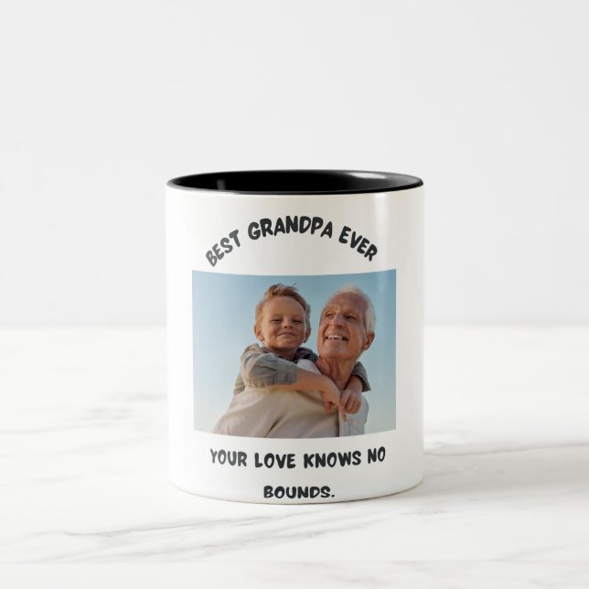 Cool Best Grandpa Ever Two Ton photo Mug (Center)