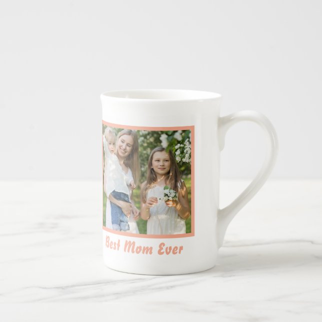 Cool Best Mom Ever Mother's Day Photo Bone China Mug (Right)