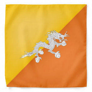 Cool Bhutan Flag Fashion Bandana