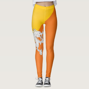 Cool Bhutan Flag Fashion Leggings