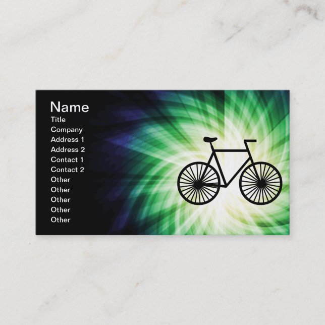 Cool Bicycle Business Card (Front)
