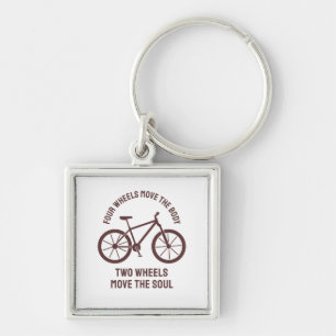 Cool bicycle Design - Tow Wheels Move The Soul Keychain