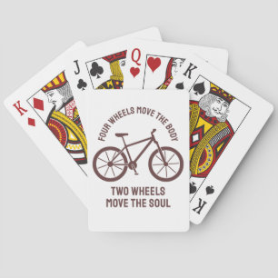 Cool bicycle Design - Tow Wheels Move The Soul Poker Cards