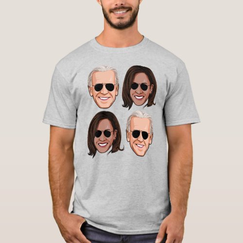 Cool Biden Harris Pattern T_Shirt