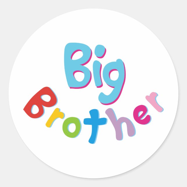 Cool Big Brother Shirt Classic Round Sticker (Front)