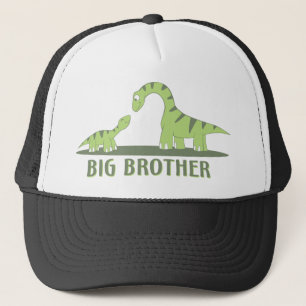 Cool Big Brother Shirt - Dinosaur Theme Trucker Hat