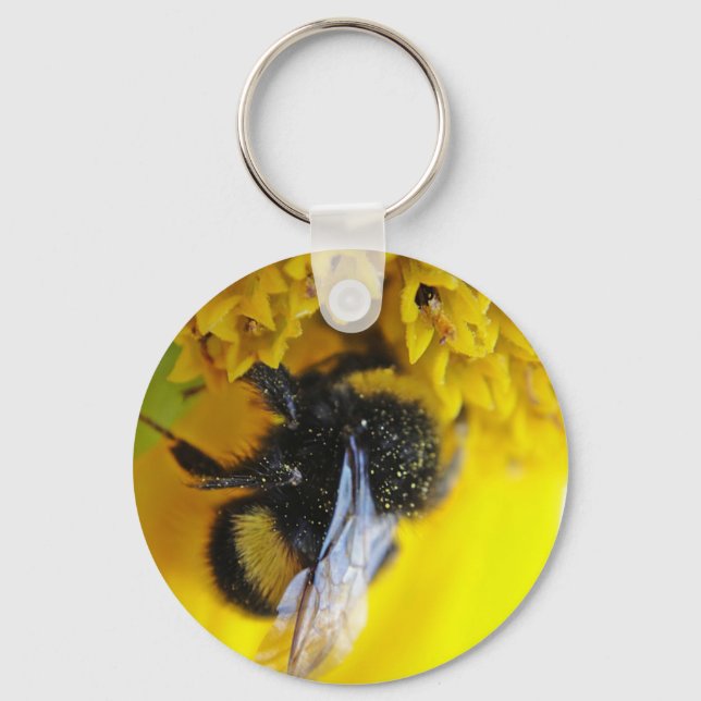 Cool big bumblebee keychain (Front)