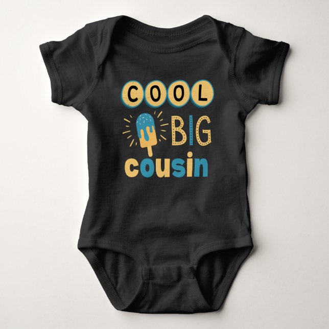 Cool Big Cousin Baby Bodysuit (Front)