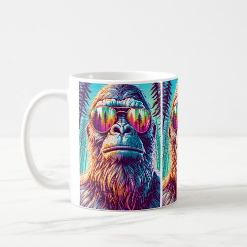 Cool Bigfoot in Hip Sunglasses Coffee Mug