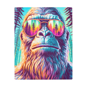 Cool Bigfoot in Hip Sunglasses Metal Print