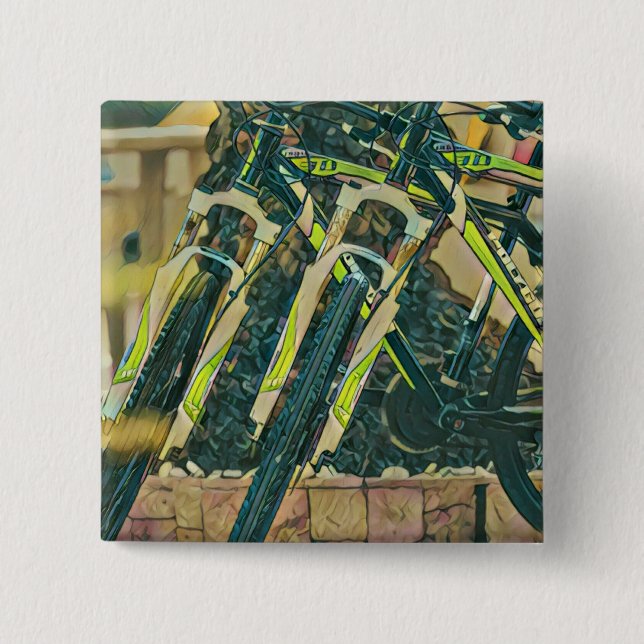 Cool bike artwork button (Front)