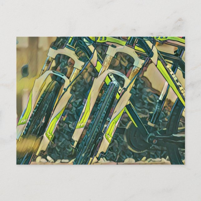 Cool bike artwork postcard (Front)