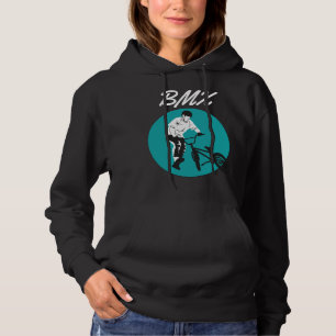 Cool Biker Retro BMX Style Hoodie