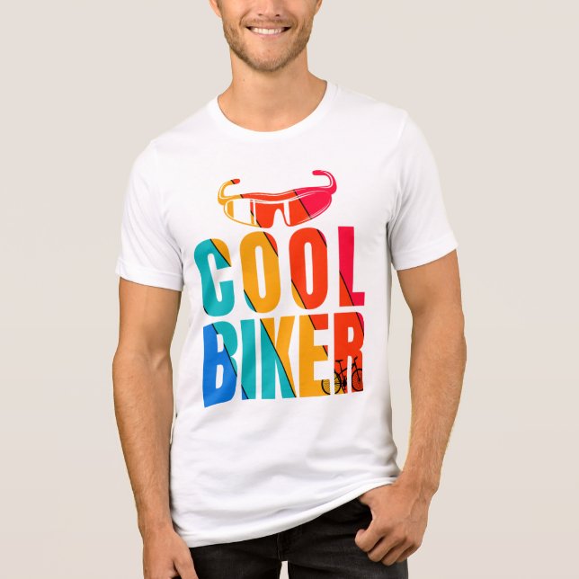 Cool Biker  Tri-Blend Shirt (Front)