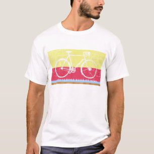 cool biking inspired cream color T-Shirt