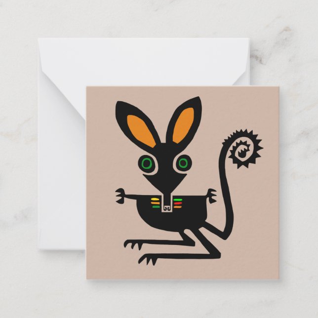 Cool  BILBY - Hand drawn - Nature - Ecology Note Card (Front)