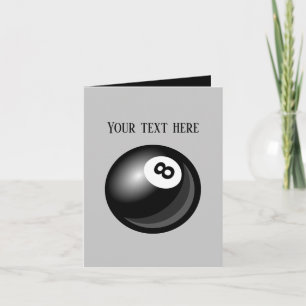 Cool Billiards add message Card