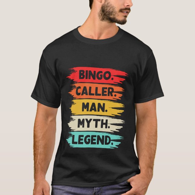 Cool Bingo Caller word art  T-Shirt (Front)