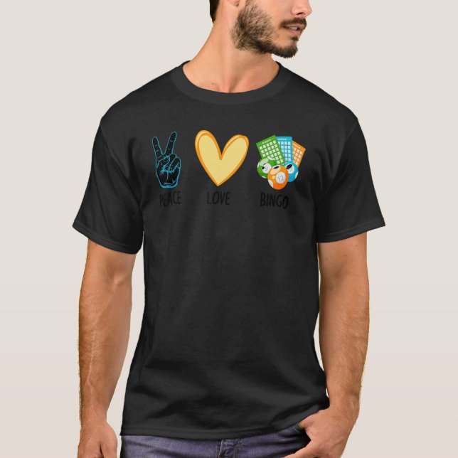 Cool Bingo For Men Women Bingo Caller Player Casin T-Shirt (Front)