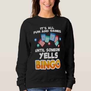 Cool Bingo For Men Women Bingo Game Casino Player Sweatshirt