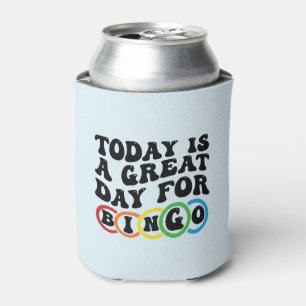 Cool Bingo lovers word art Can Cooler