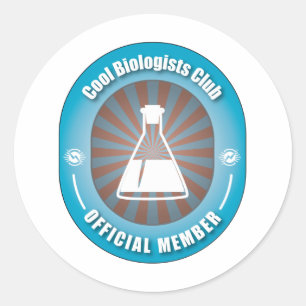 Cool Biologists Club Classic Round Sticker