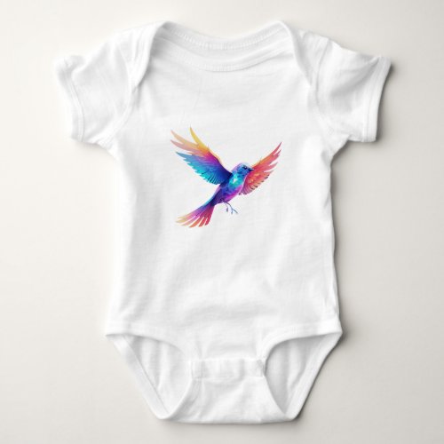 cool bird graphic design baby bodysuit