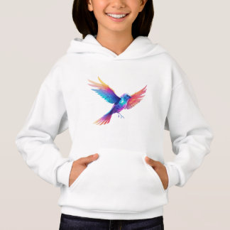 cool bird graphic design hoodie