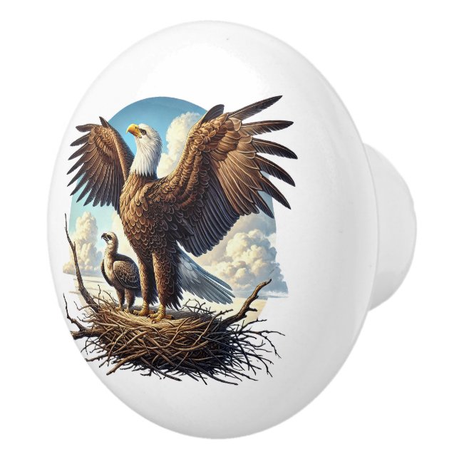 Cool bird lovers animal ceramic knob (Right)
