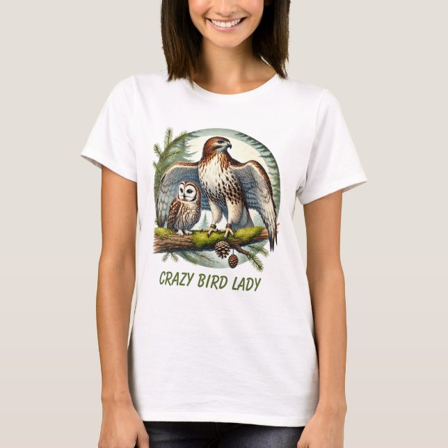 Cool bird lovers owl eagle  T-Shirt (Front)