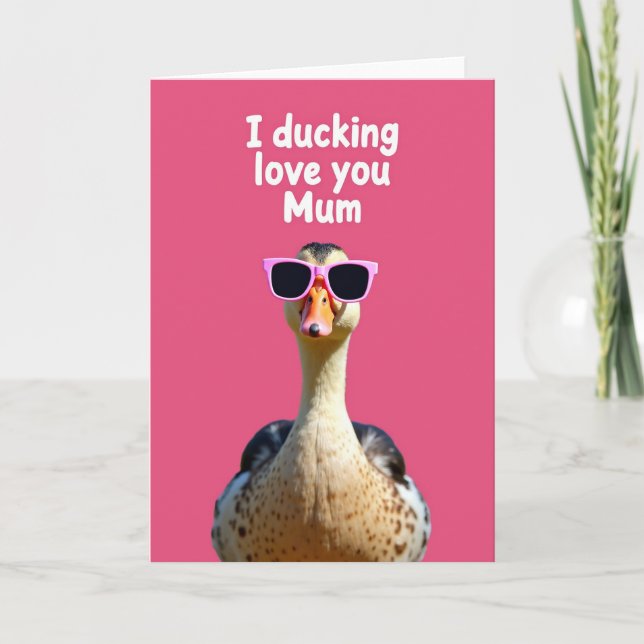 Cool Bird Loving Mom Card (Front)