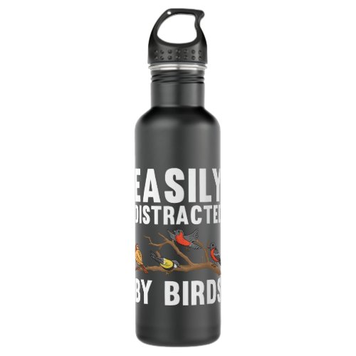 Cool Bird Watching For Men Women Birding Bird Watc Stainless Steel Water Bottle