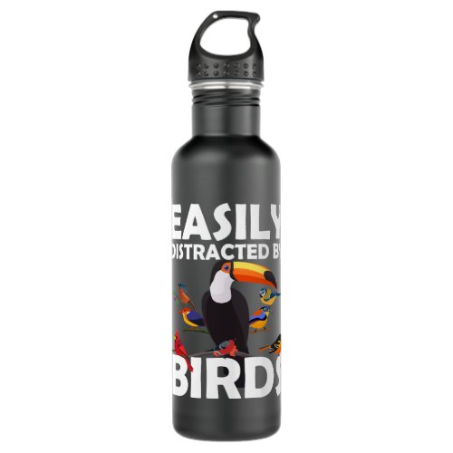 Cool Bird Watching For Men Women Birding Bird Watc Stainless Steel Water Bottle