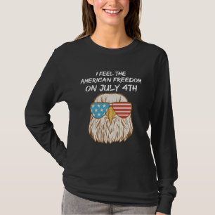 Cool Bird with patriotic Glasses T-Shirt