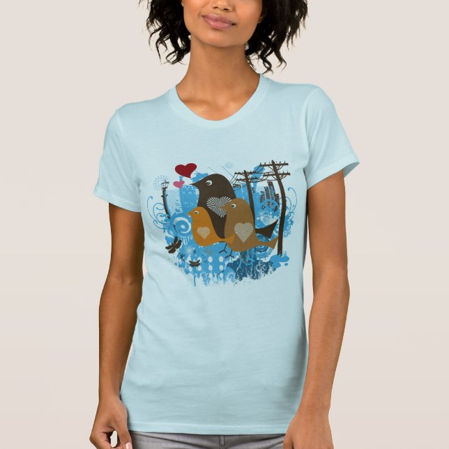 Cool Birds Artwork T-Shirt (Front)