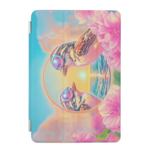 Cool Birds with Sunglasses at Sunset iPad Mini Cover