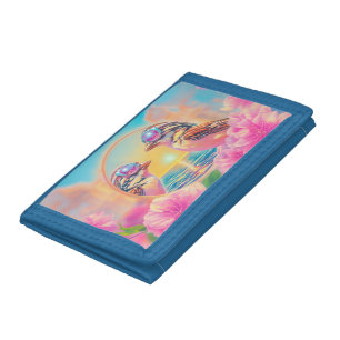 Cool Birds with Sunglasses at Sunset Tri-fold Wallet