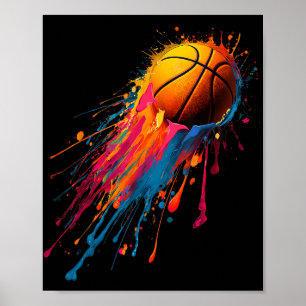 Cool Birthday Colorful Tie Dye Color Paint Splash Poster
