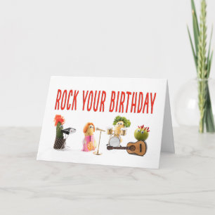 Cool Birthday for Vegetarian - Rock Music Lover Card