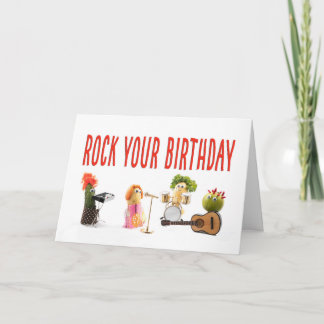 Cool Birthday for Vegetarian - Rock Music Lover Card