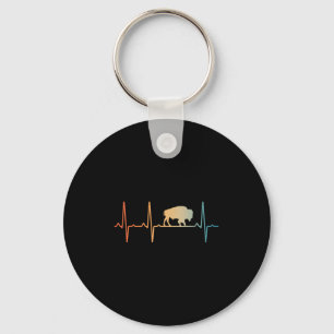 Cool Bison Design For Men Women Kids Buffalo Bison Keychain