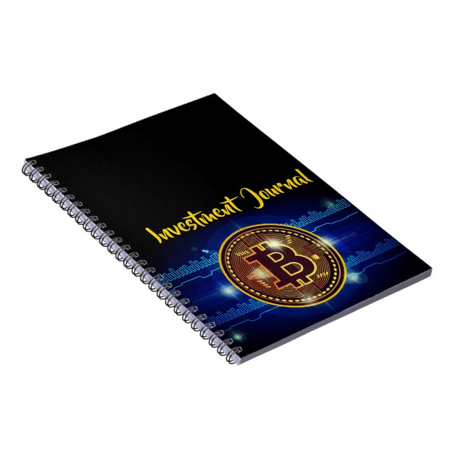 Cool Bitcoin logo investment journal note book (Right Side)